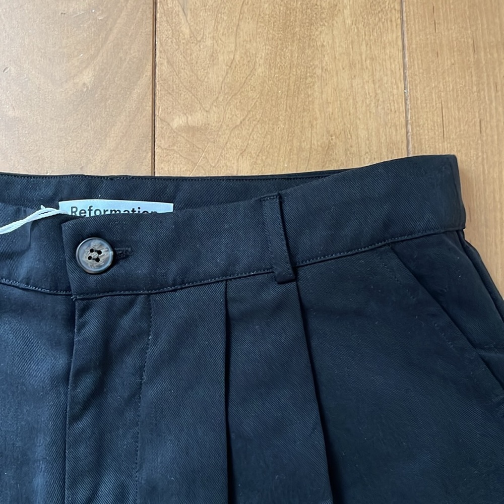 SOLD - NWT REFORMATION mid-rise mason black pant size 4 - Picture 10 of 12
